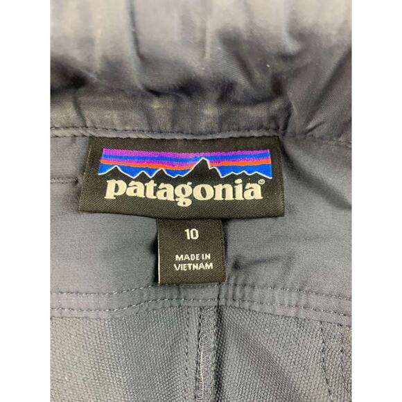 Patagonia Women 10 Gray Point Peak Trail Pants Hiking Nylon Blend Zip Pocket - Picture 3 of 13